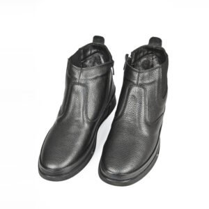 Kürklü Hakiki Deri Ortopedik Kaymaz Taban Yarım Bot DeepSEA