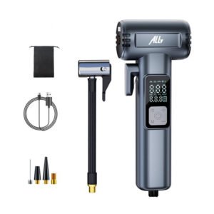 Ally ST-5530 Dijital Şarjlı Araç Lastik Hava Şişirme Pompası Powerbank Pencere kırıcı