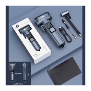 Ally ST-5530 Dijital Şarjlı Araç Lastik Hava Şişirme Pompası Powerbank Pencere kırıcı - Görsel 8