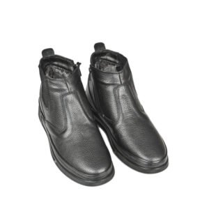 Kürklü Hakiki Deri Ortopedik Kaymaz Taban Yarım Bot DeepSEA - Görsel 3