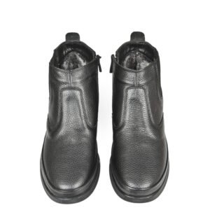 Kürklü Hakiki Deri Ortopedik Kaymaz Taban Yarım Bot DeepSEA - Görsel 2