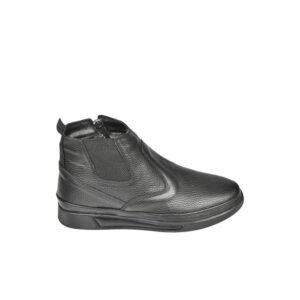 Kürklü Hakiki Deri Ortopedik Kaymaz Taban Yarım Bot DeepSEA - Görsel 4